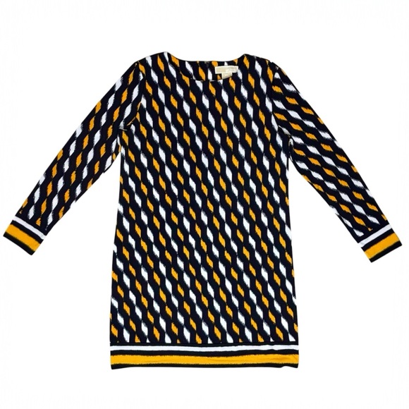Michael Kors Long Sleeve Printed Dress - Picture 1 of 2
